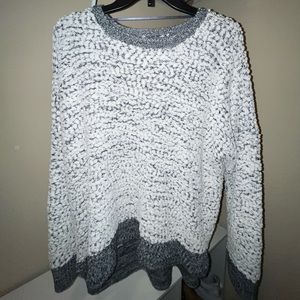 Cupio white popcorn sweater